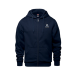Veste à capuchon Marine - Logo au coeur - La Cantine pour tous