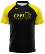 T-Shirt Jour de match - Noir/Jaune - Club de Basketball Révolution