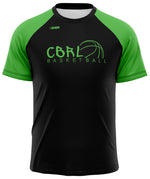 T-Shirt Jour de match - Noir/Vert - Club de Basketball Révolution