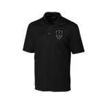 Polo Noir - Écusson UA - Ulysse Académie