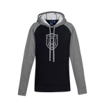 Kangourou performance - Noir et gris - Logo UA gris - Ulysse Académie