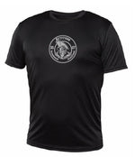 T-shirt technique noir - Logo rond - Ulysse Académie