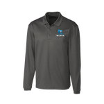 *Uniforme - Polo manche longue Gris Ardoise - École A.N.M.