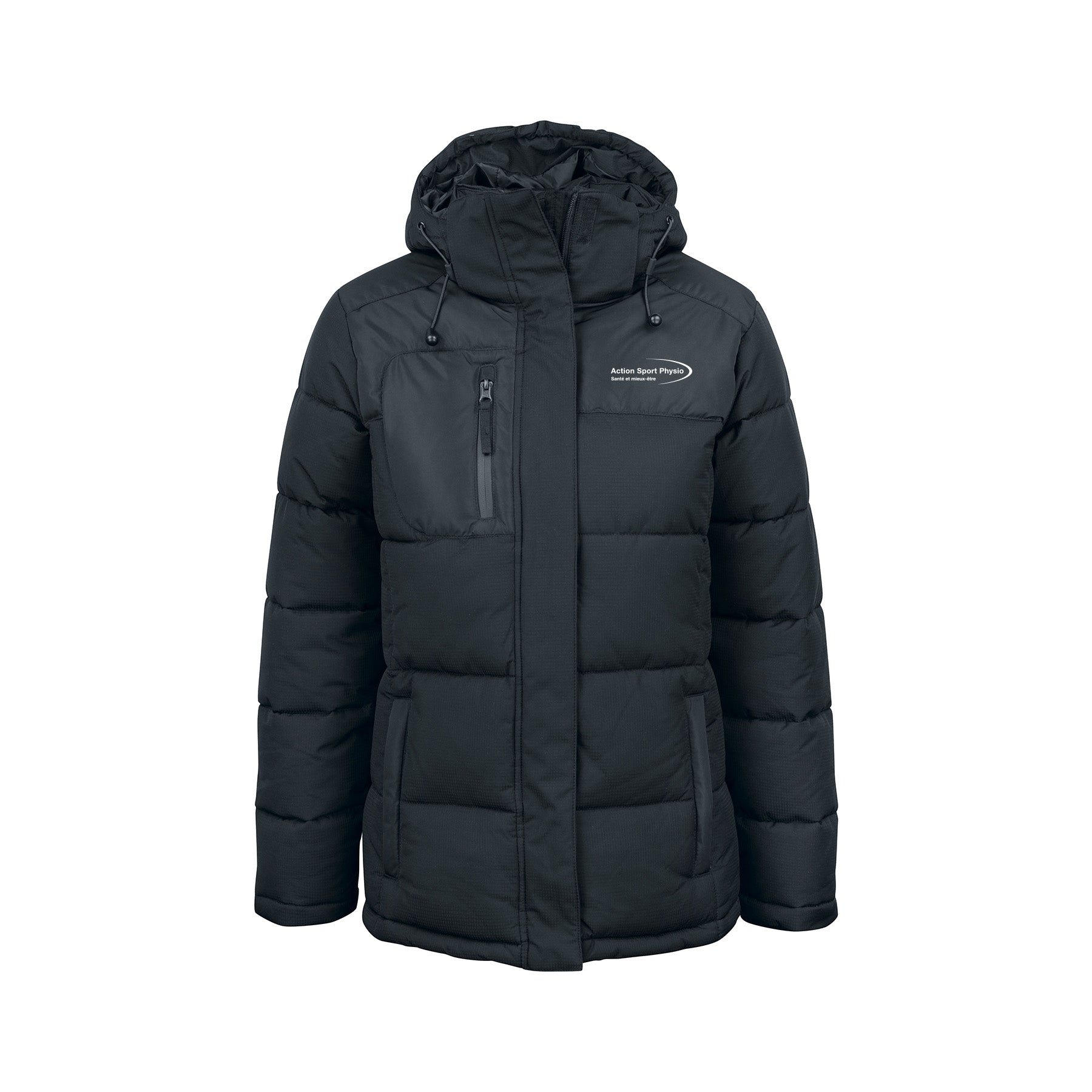 Manteau d'hiver noir - Action Sport Physio