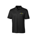 Polo Noir logo au coeur blanc & jaune - P2L