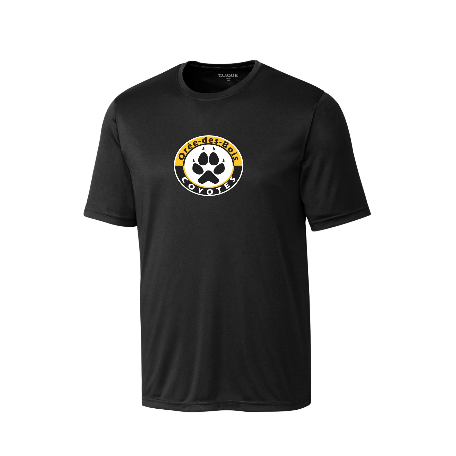 T-shirt  technique noir - Logo Rond - École L'Orée-des-Bois