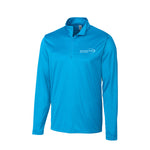 Manche longue 1/4 zip bleu océan  - Action Sport Physio