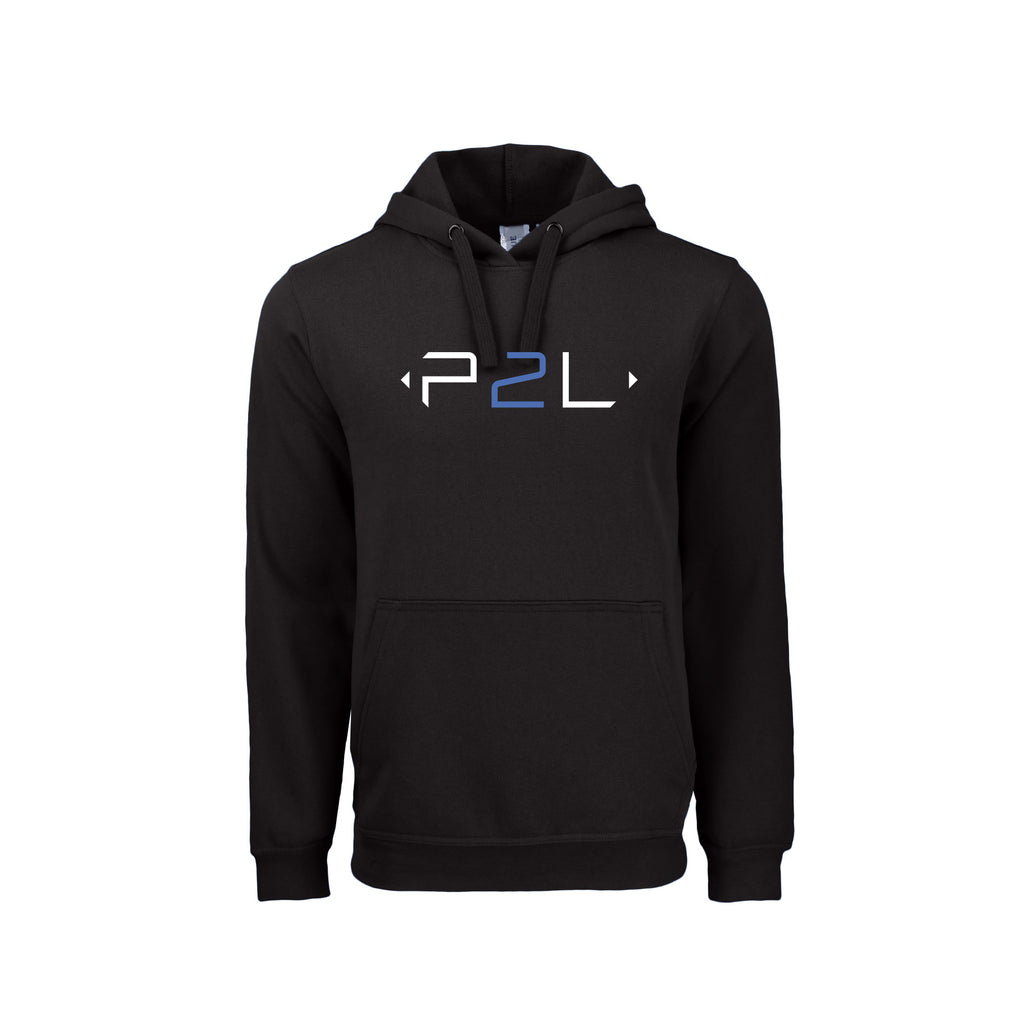 Kangourou Noir logo devant blanc & bleu - P2L
