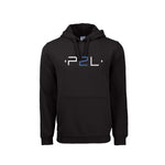 Kangourou Noir logo devant blanc & bleu - P2L