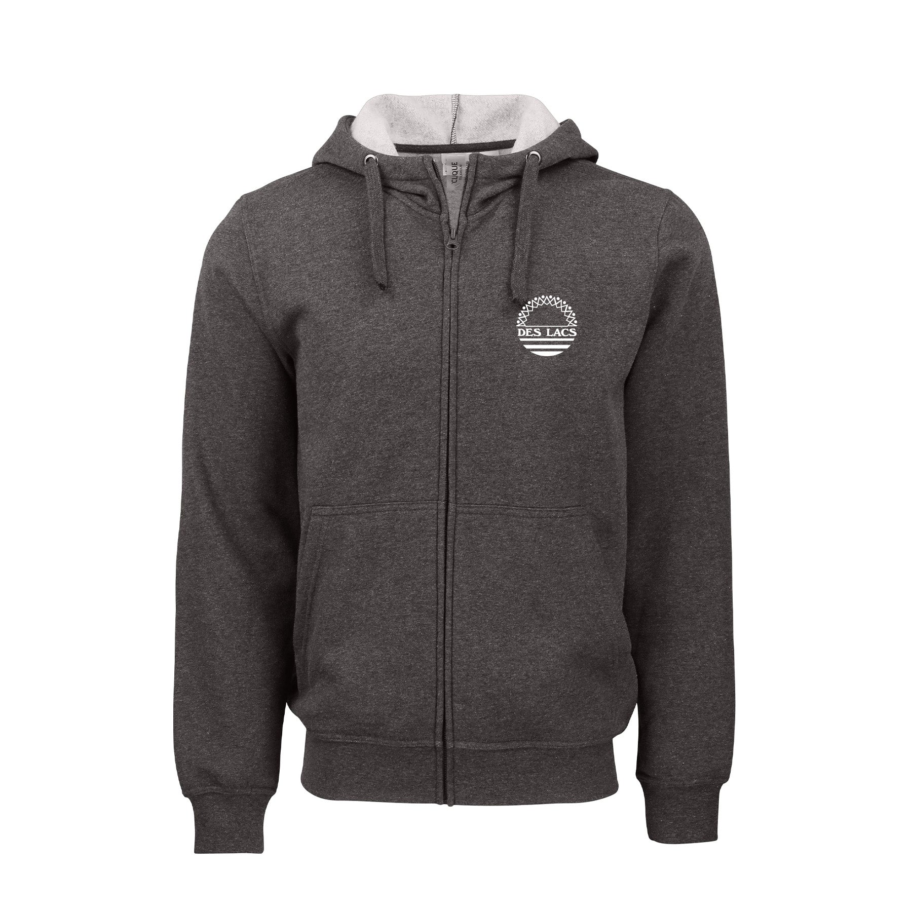 Veste en molleton Anthracite - École secondaire des Lacs