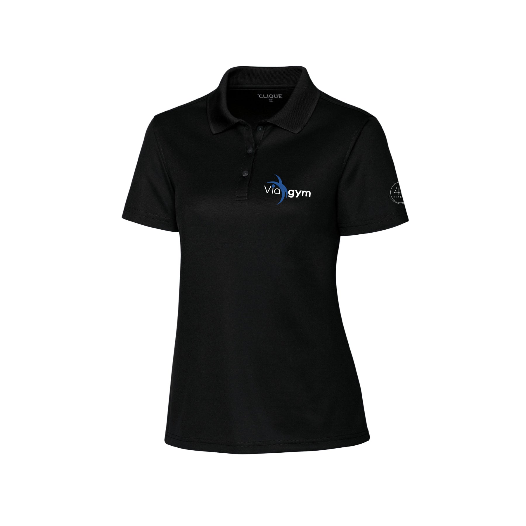 Polo noir Entraîneur - Viagym