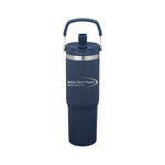 Bouteille d'eau bleu 28 oz avec paille - Action Sport Physio