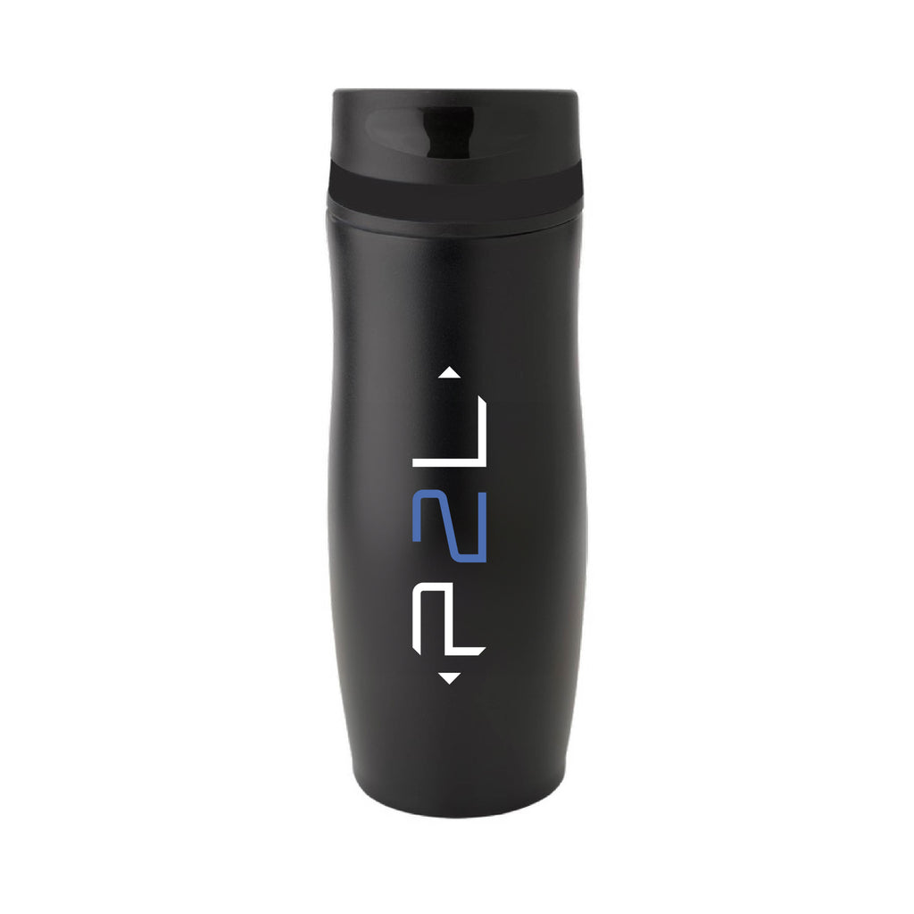 Bouteille 14 oz logo blanc & bleu - P2L