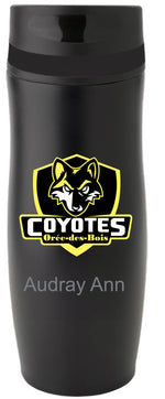 Bouteille 14 oz chaud/froid - Logo Coyotes - École L'Orée-des-Bois