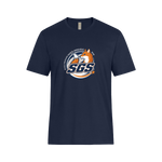 T-shirt coton Marine - Logo sport - École primaire SGS