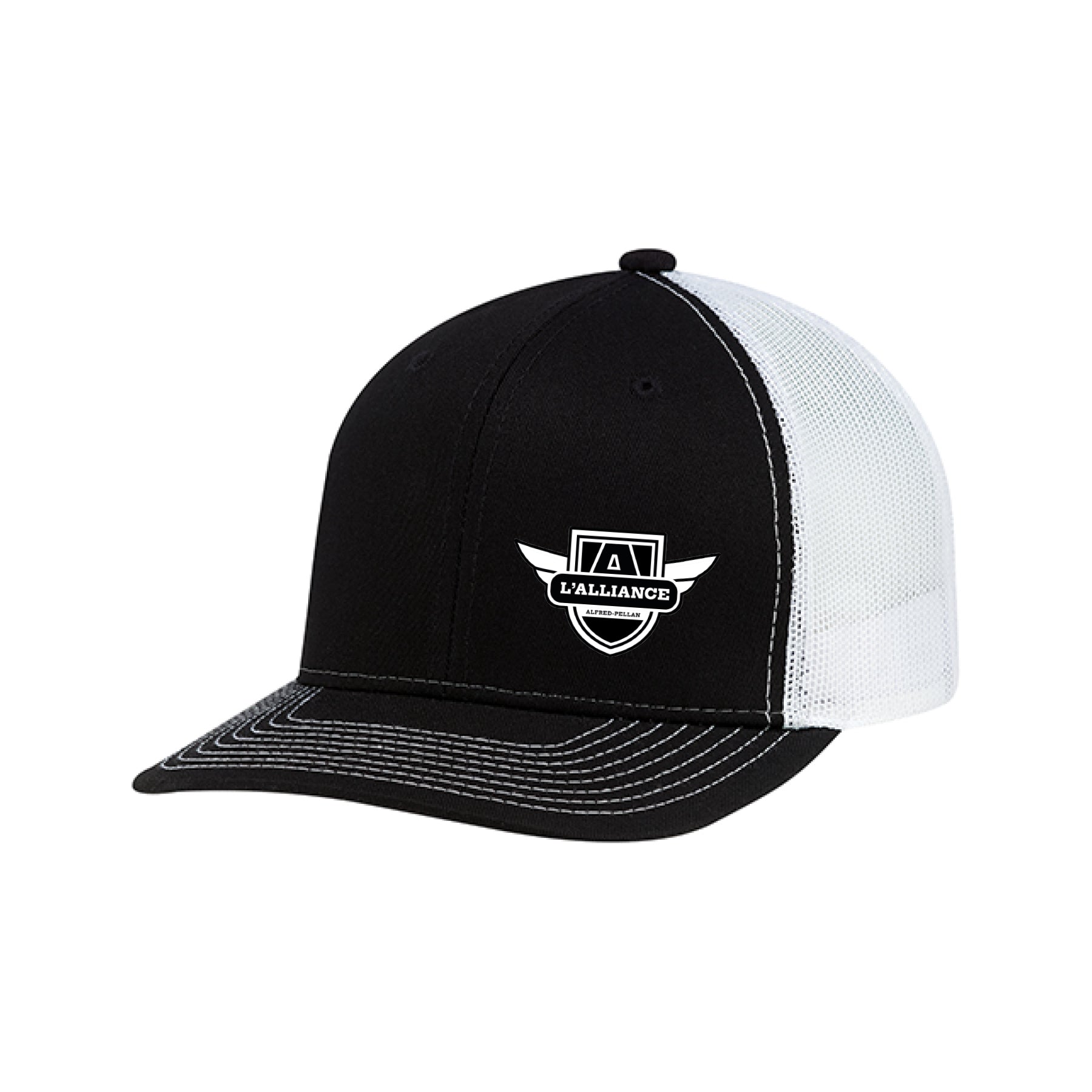 Casquette noir avec filet blanc - Alfred-Pellan