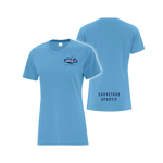 T-shirt coton bleu aqua - Damoclès