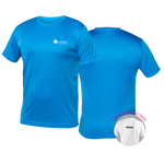 T-Shirt technique Bleu surf - Logo École - ESP