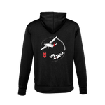 Kangourou noir logo coeur & dos -  Parachute MTL