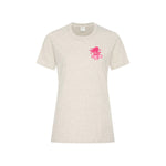 T-shirt coton Avoine chiné - Storm Pink Girls