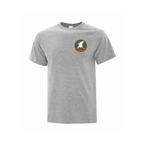 T-shirt coton gris athlétique - Grondines