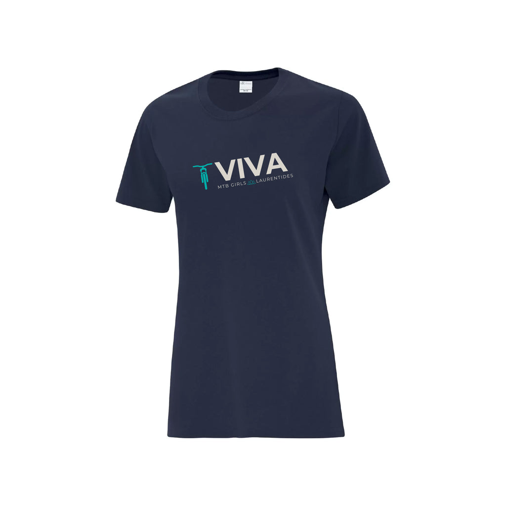 T-shirt Marine - VIVA - Les Poules qui Roulent