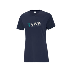 T-shirt Marine - VIVA - Les Poules qui Roulent