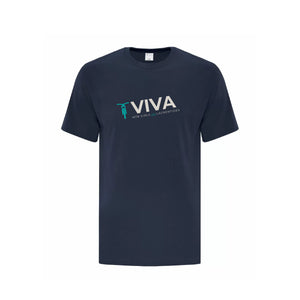 T-shirt Marine - VIVA - Les Poules qui Roulent