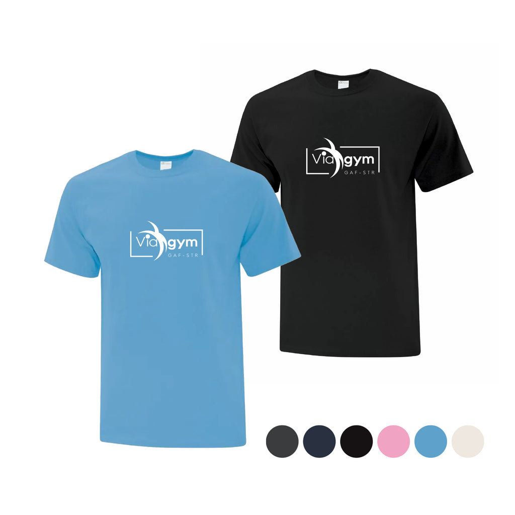 T-shirts cotons - 6 couleurs différentes - Viagym