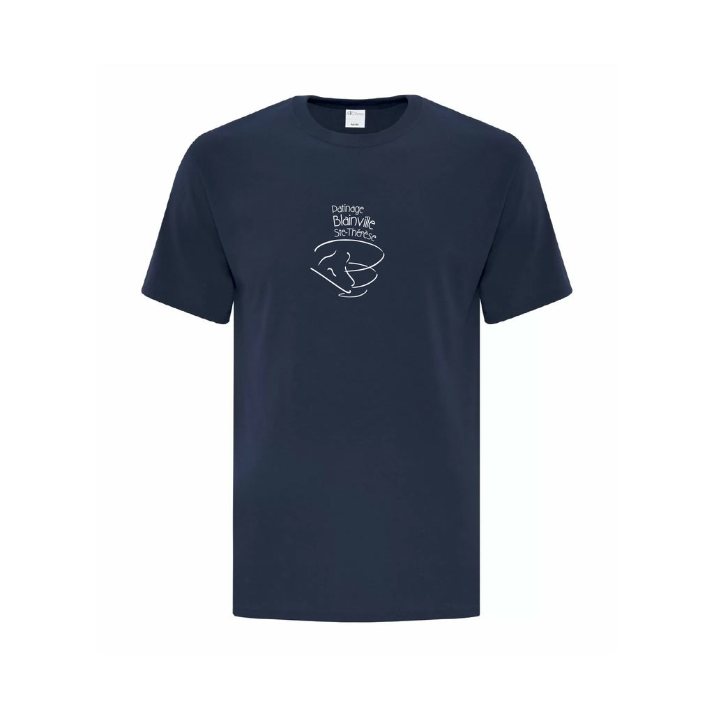 T-shirt coton marine - Patinage Blainville Ste-Thérèse
