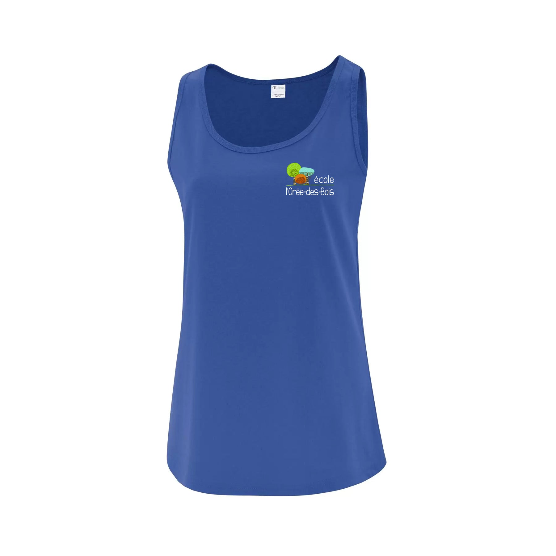 Camisole dos large royal - Logo École - École du L'Orée-des-Bois