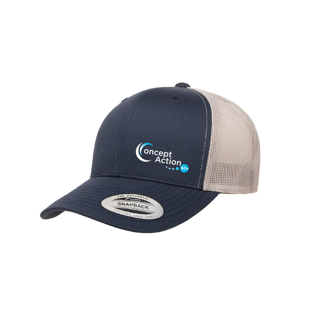 Casquette marine filet beige - Concept Action 50+
