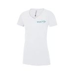 T-shirt col V - 100% coton blanc - Action Sport Physio