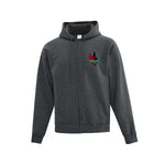 Veste en molleton gris foncé chiné - Du Phare