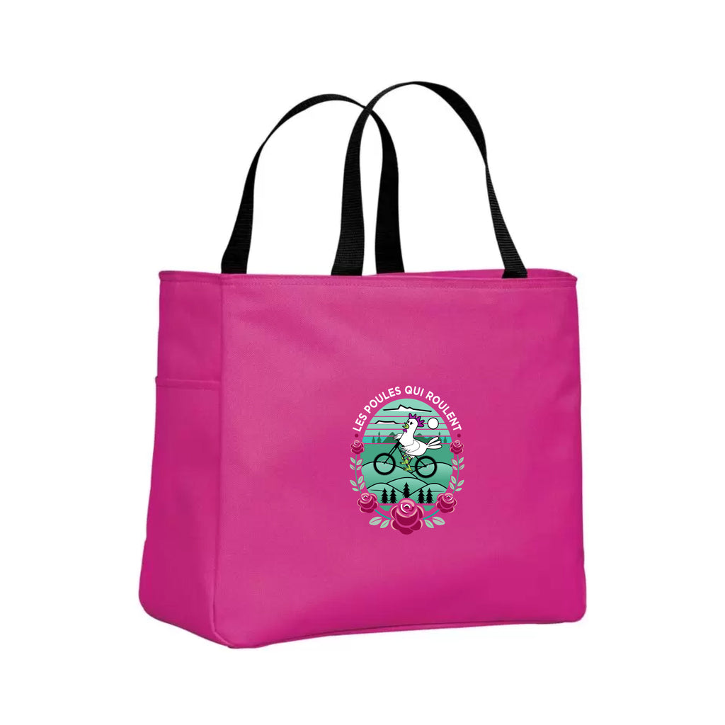 Sac réutilisable Rose Tropical - Les Poules qui Roulent
