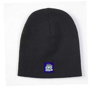 Tuque noir étiquette cousu - Des Moulins