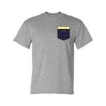 T-Shirt Gris avec poche marine & jaune - CSSMI