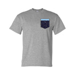 T-Shirt Gris avec poche marine & bleu - CSSMI