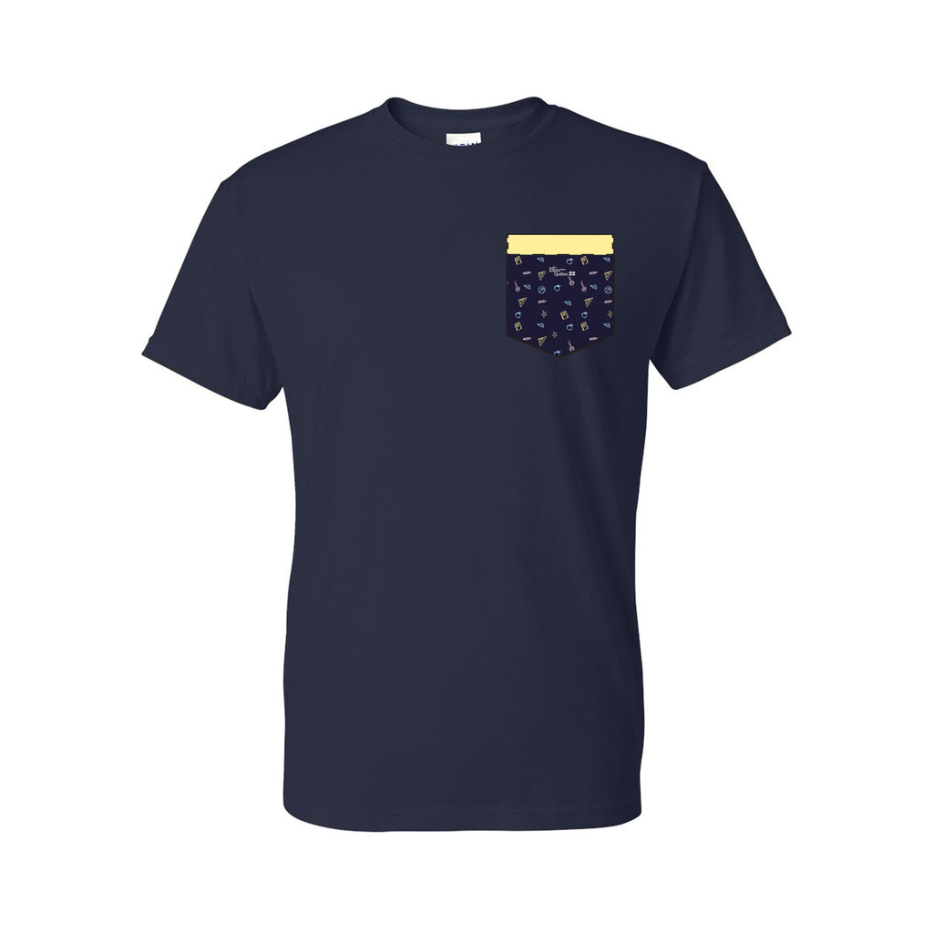 T-Shirt Marine avec poche marine & jaune - CSSMI