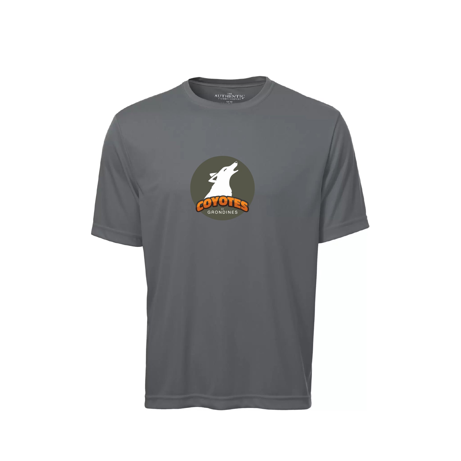 T-Shirt technique gris charbon - Grondines