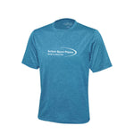 T-shirt athlétique bleu eau chiné - Action Sport Physio