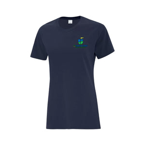 T-shirt de coton marine - logo coeur - École du Domaine