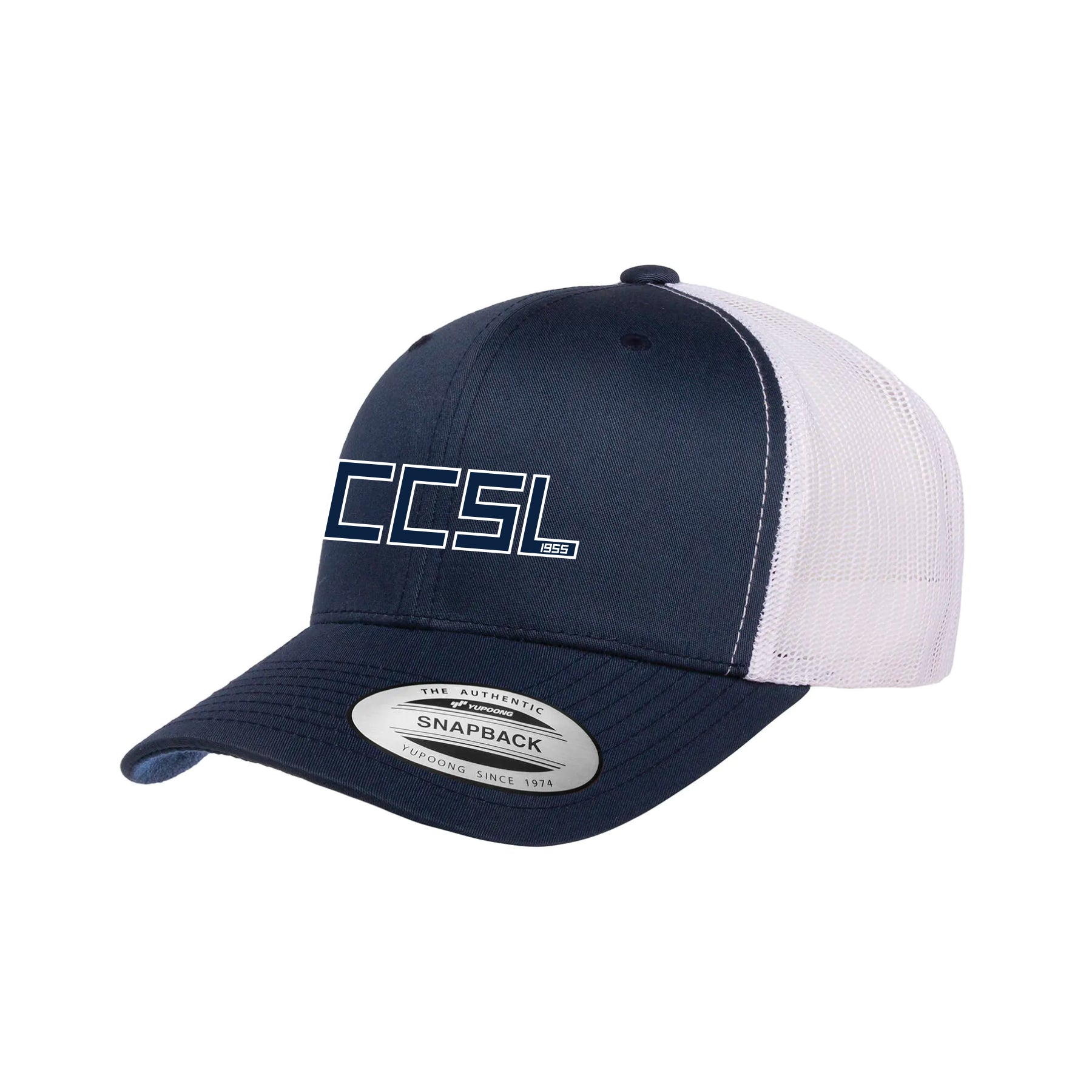 Casquette marine avec filet blanc - Curling St-Lambert