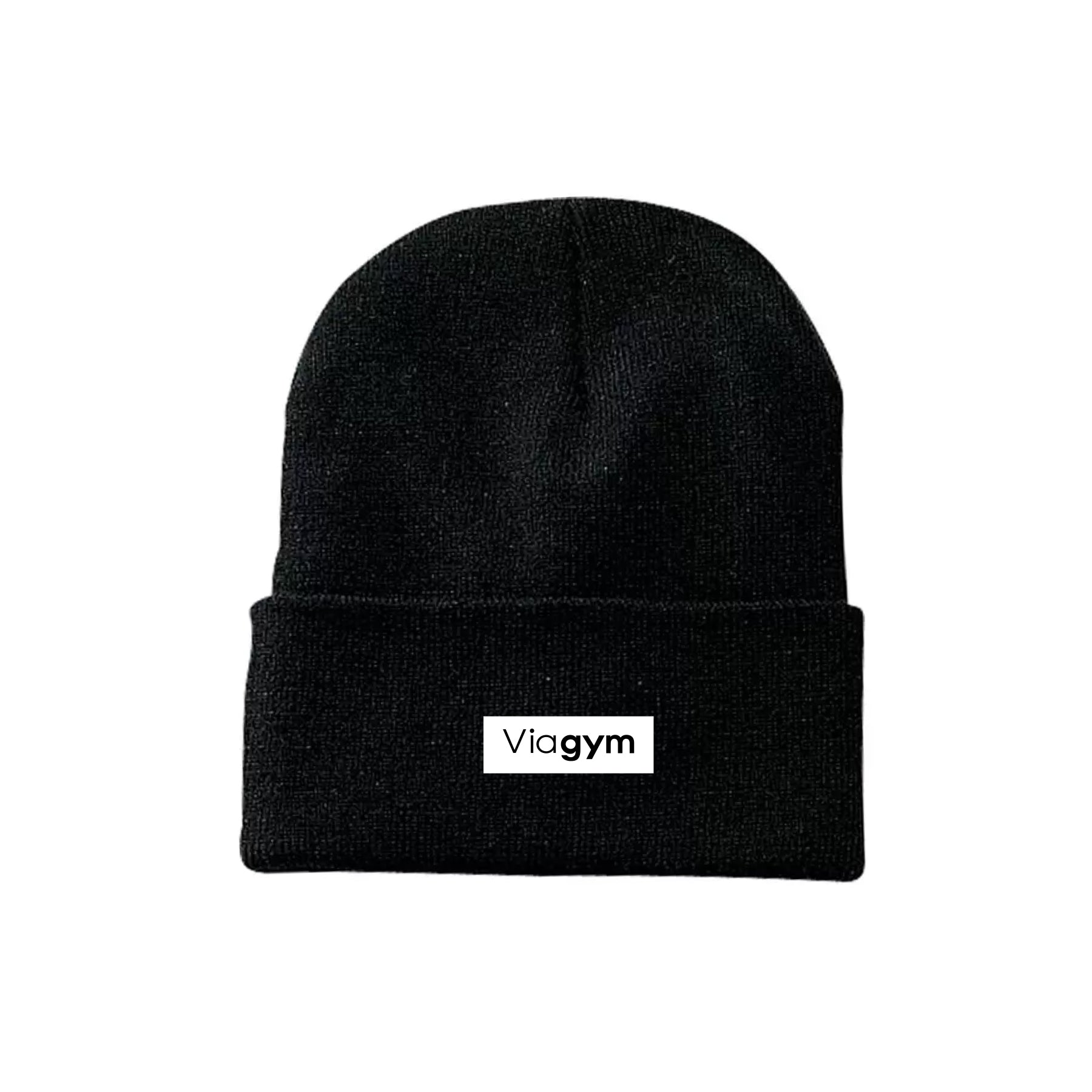 Tuque noir avec rebord - Viagym