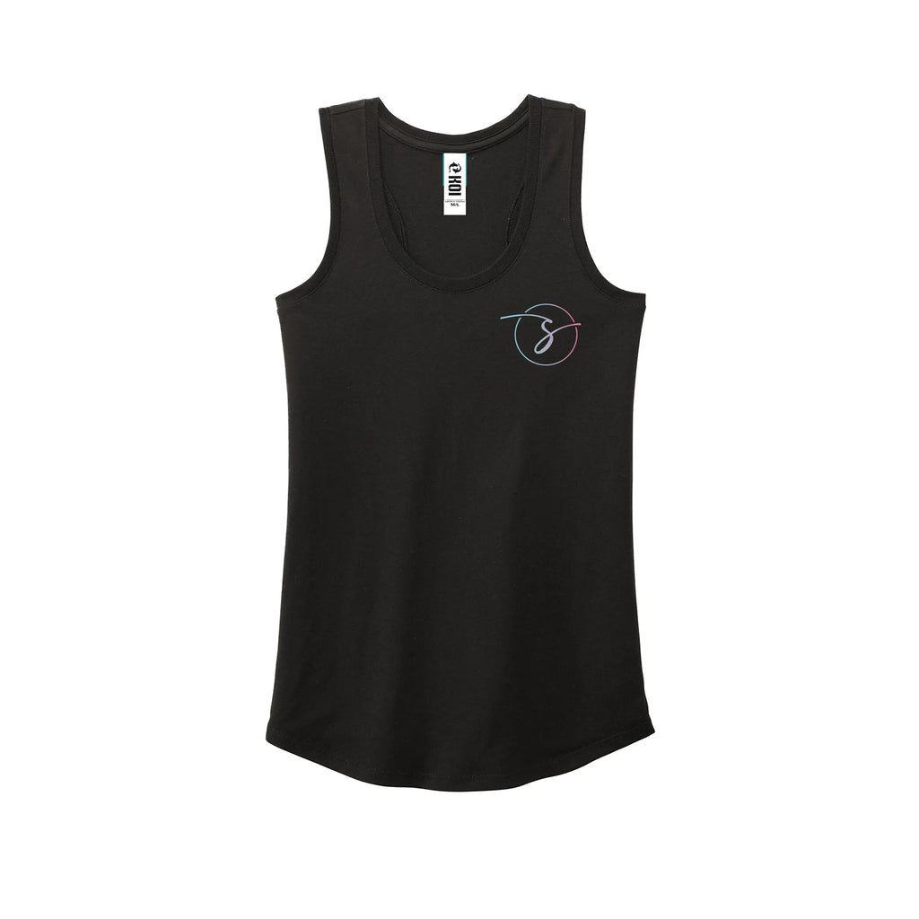 Camisole femme noire logo au coeur - Snap Ta Vie