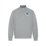 *Uniforme - Chandail 1/4 zip Gris chiné - École A.N.M.