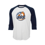 Chandail manche 3/4 Blanc/Marine - Logo sport - École primaire SGS