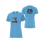 T-shirt coton Bleu aquatique - Les Guerrières