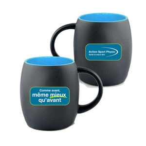 Tasse noir intérieur bleu ciel - Action Sport Physio