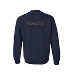 Chandail molleton Marine - Vinyle Glitter OR - Viagym